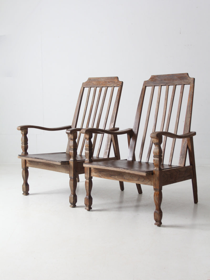 vintage veranda arm chairs pair