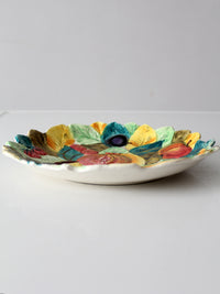 vintage Italian majolica fruit plate