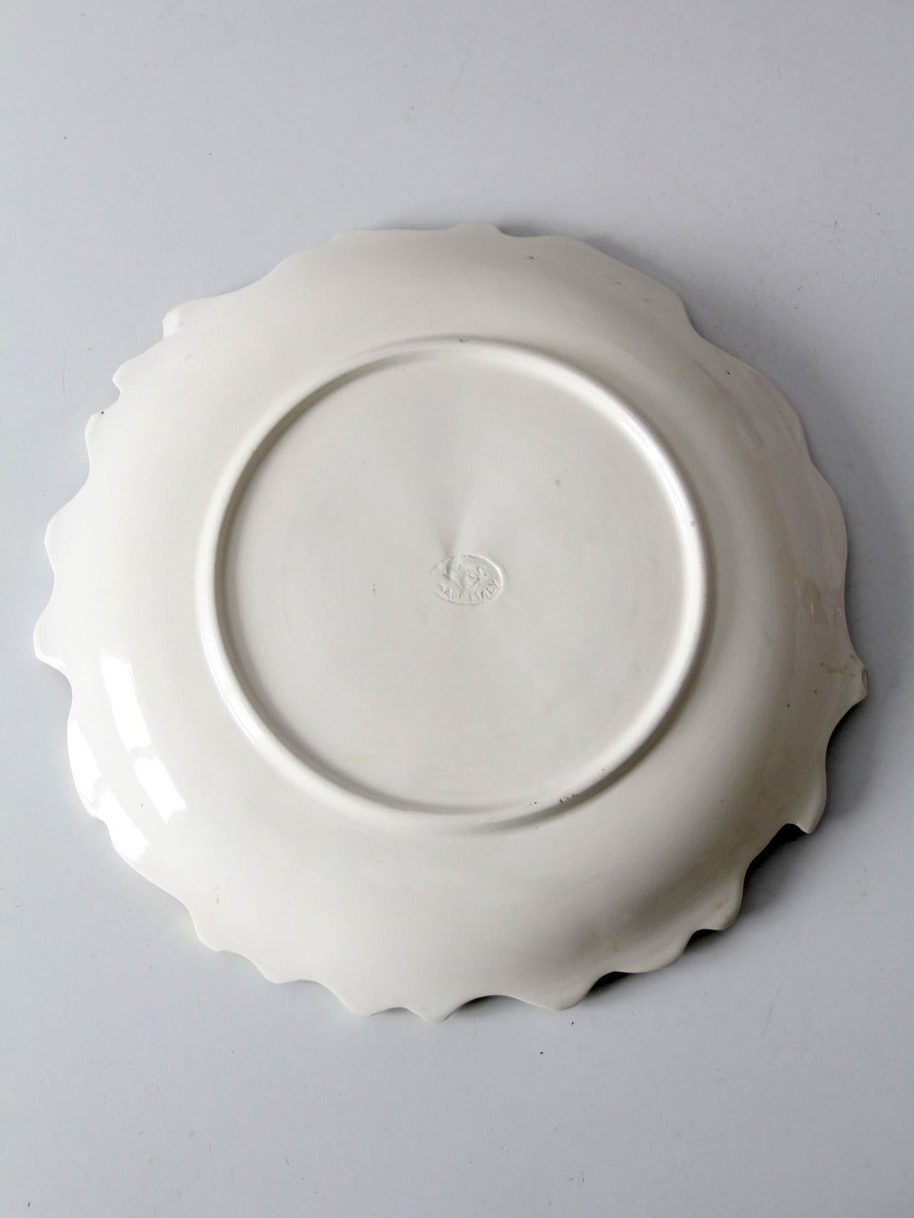 vintage Italian majolica fruit plate