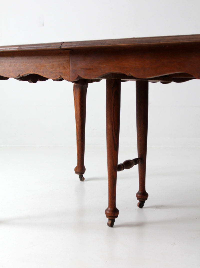 antique Queen Anne style dining table