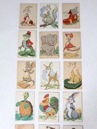 mid-century children's lacing cards set