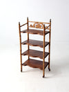 antique bamboo etagere shelf