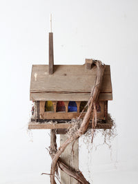 vintage folk art bird house