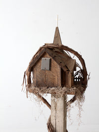 vintage folk art bird house