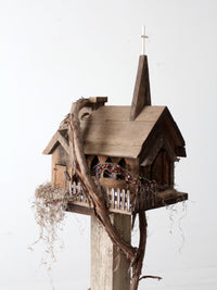 vintage folk art bird house