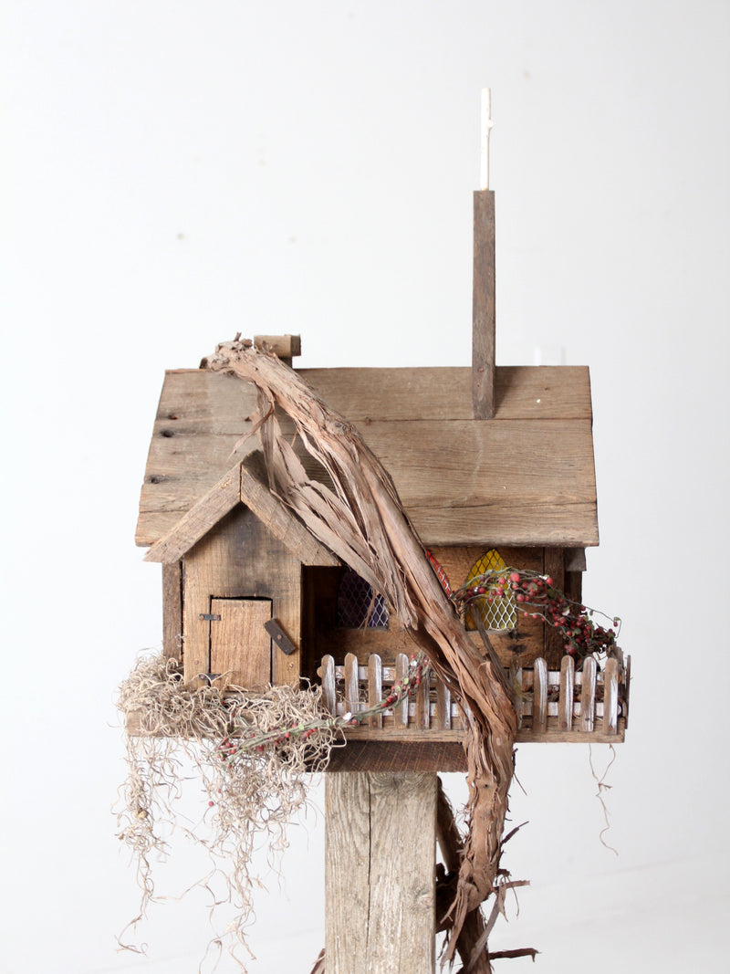 vintage folk art bird house