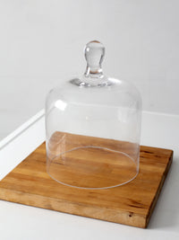 vintage glass cloche
