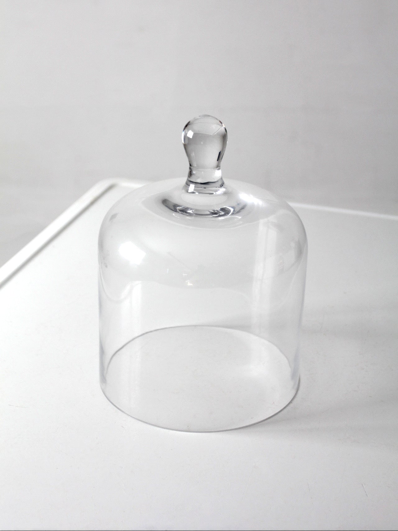 vintage glass cloche