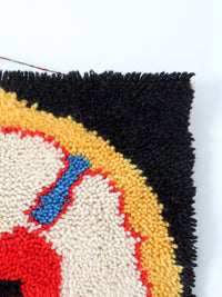 mid-century folk art Luther Rose wall hanging
