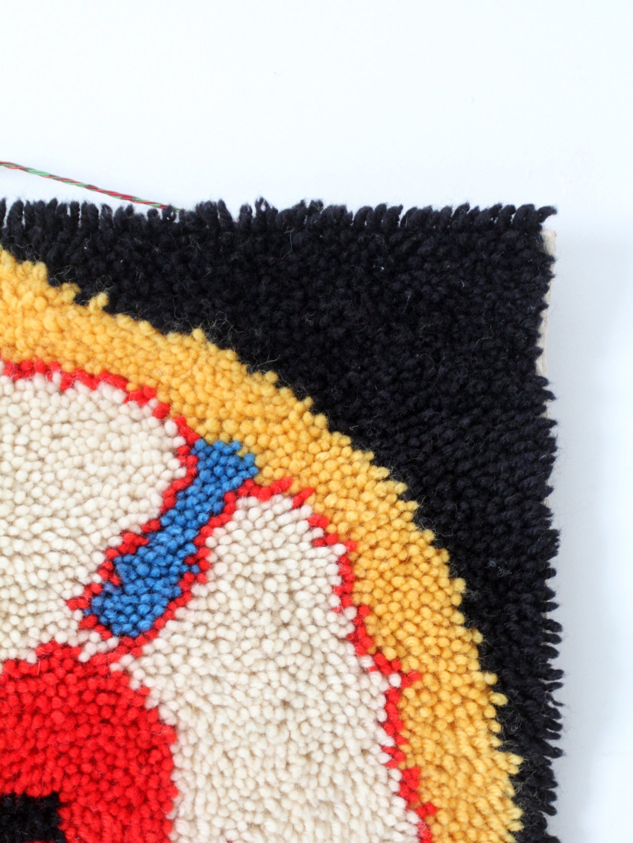 mid-century folk art Luther Rose wall hanging