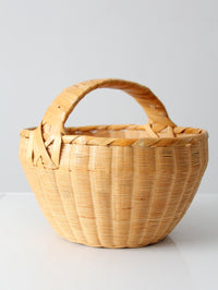 vintage hand woven basket