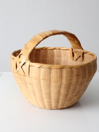 vintage hand woven basket