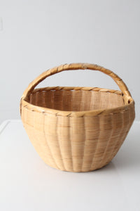 vintage hand woven basket