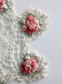 vintage crotchet floral doily