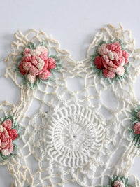 vintage crotchet floral doily
