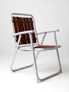 mid century folding outdoor chair and love seat set