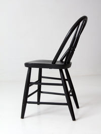 vintage black painted Windsor spindle back chair