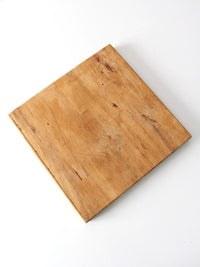 vintage handmade wood cutting board