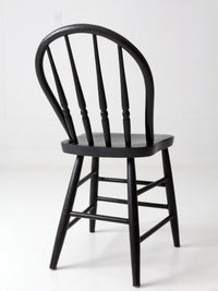 vintage black painted Windsor spindle back chair