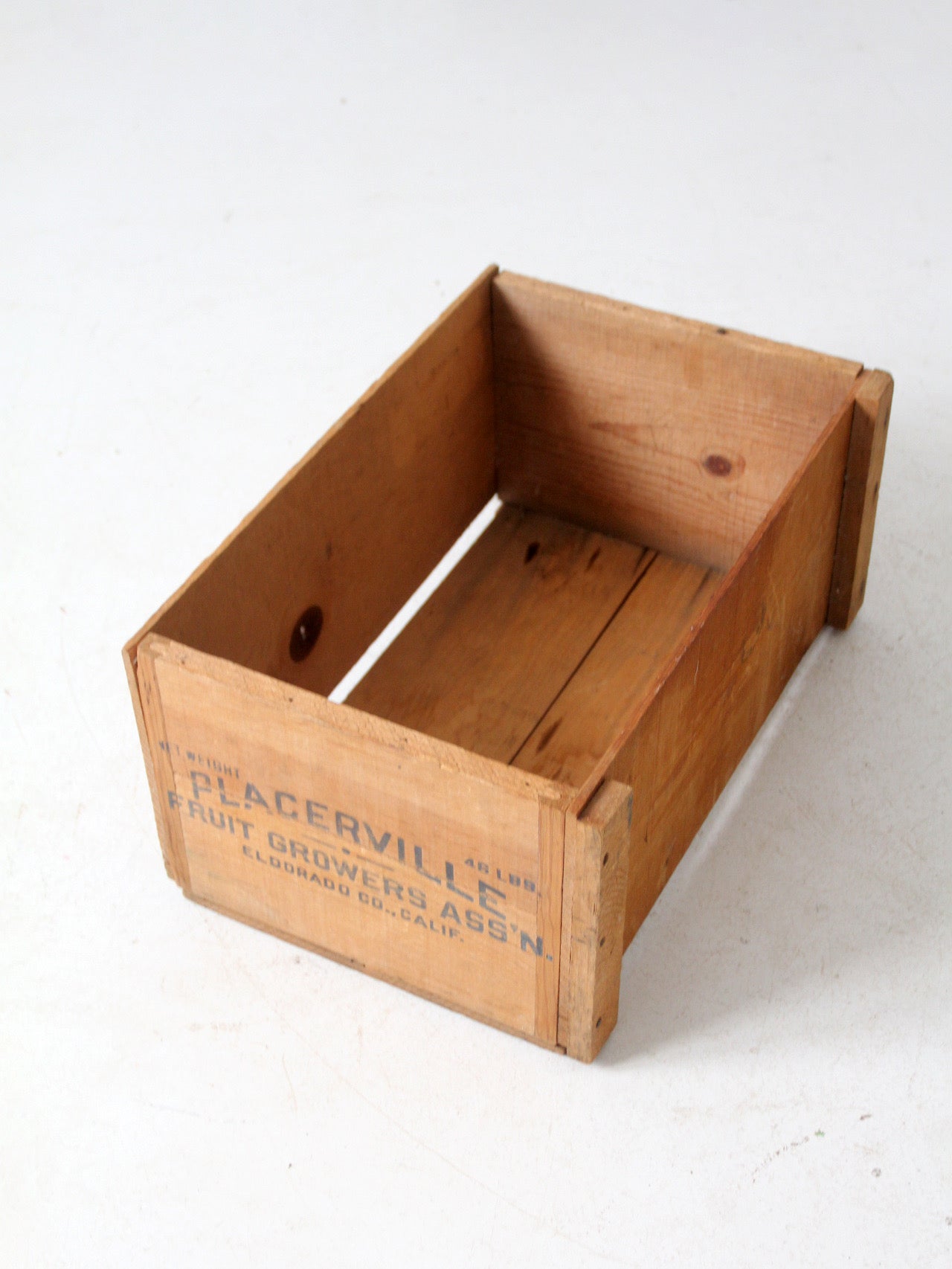 vintage Placerville Fruit crate – 86 Vintage
