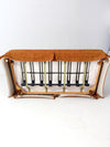 vintage orange tweed sofa & loveseat set