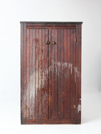 antique primitive cupboard cabinet