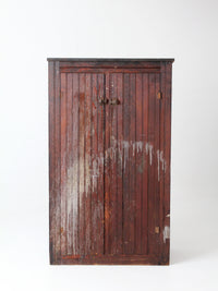 antique primitive cupboard cabinet