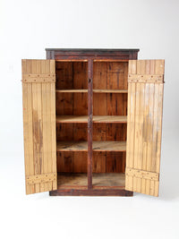 antique primitive cupboard cabinet