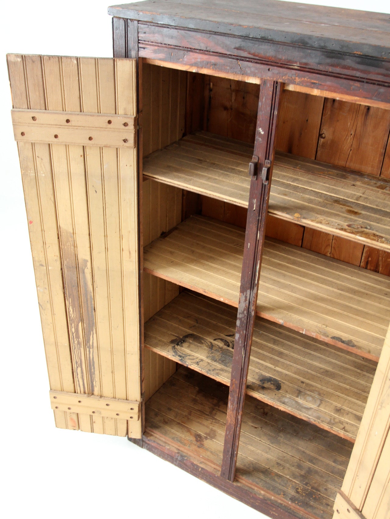 antique primitive cupboard cabinet