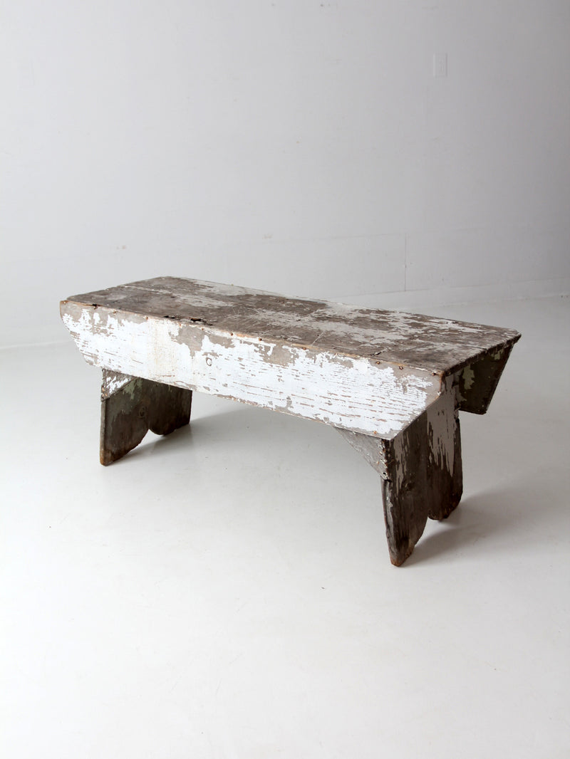 antique primitive farmhouse bench