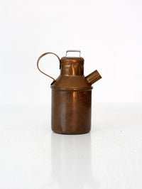 antique copper creamer with lid