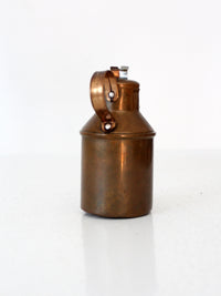 antique copper creamer with lid