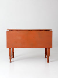 antique painted drop leaf table