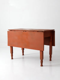 antique painted drop leaf table