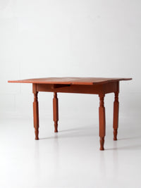 antique painted drop leaf table