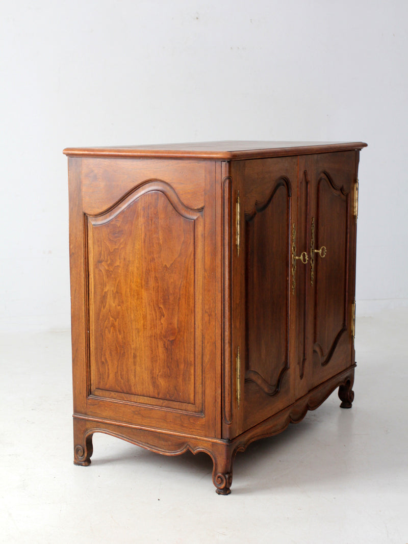 vintage French Louis XV Style cabinet with drawer interior