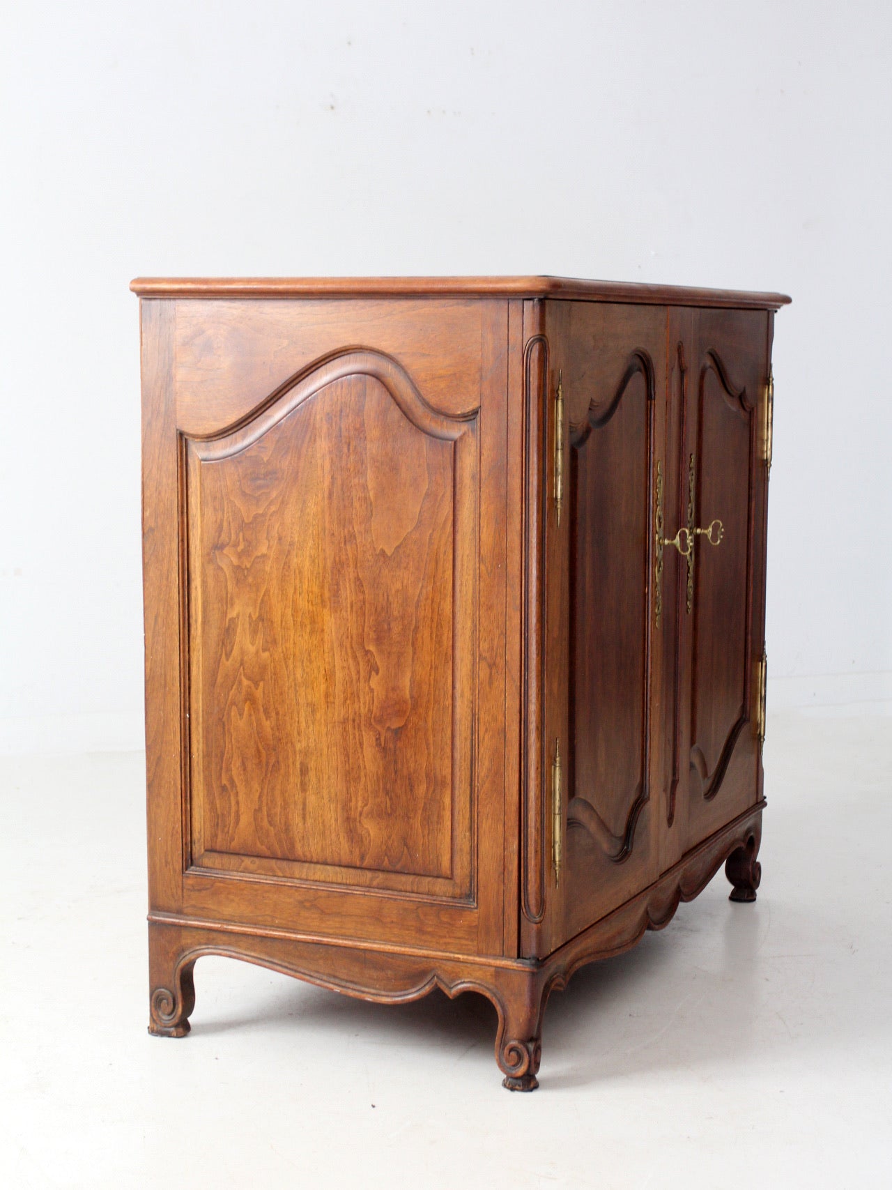 vintage French Louis XV Style cabinet with drawer interior