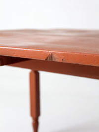 antique painted drop leaf table