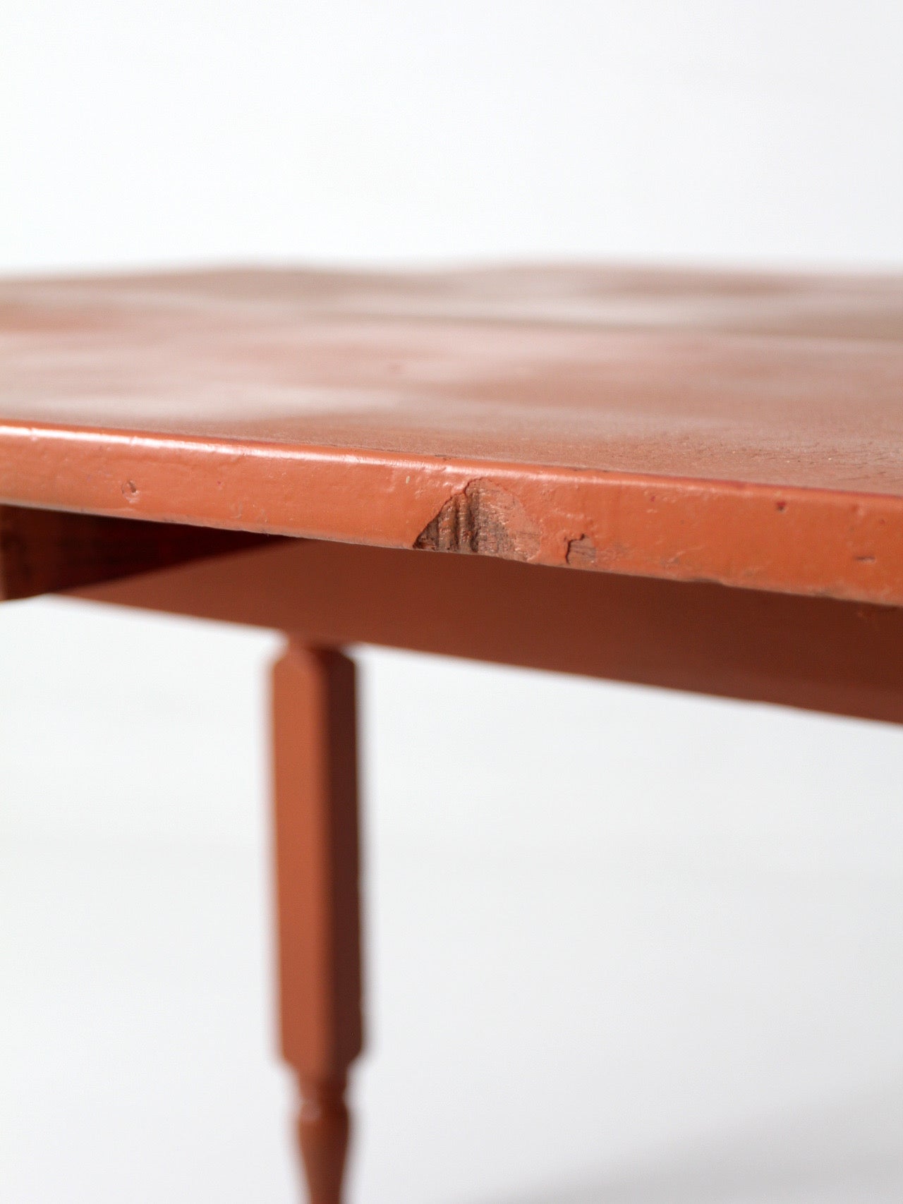 antique painted drop leaf table