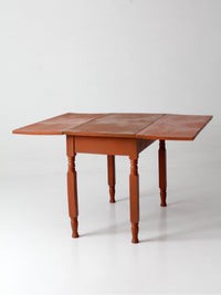 antique painted drop leaf table