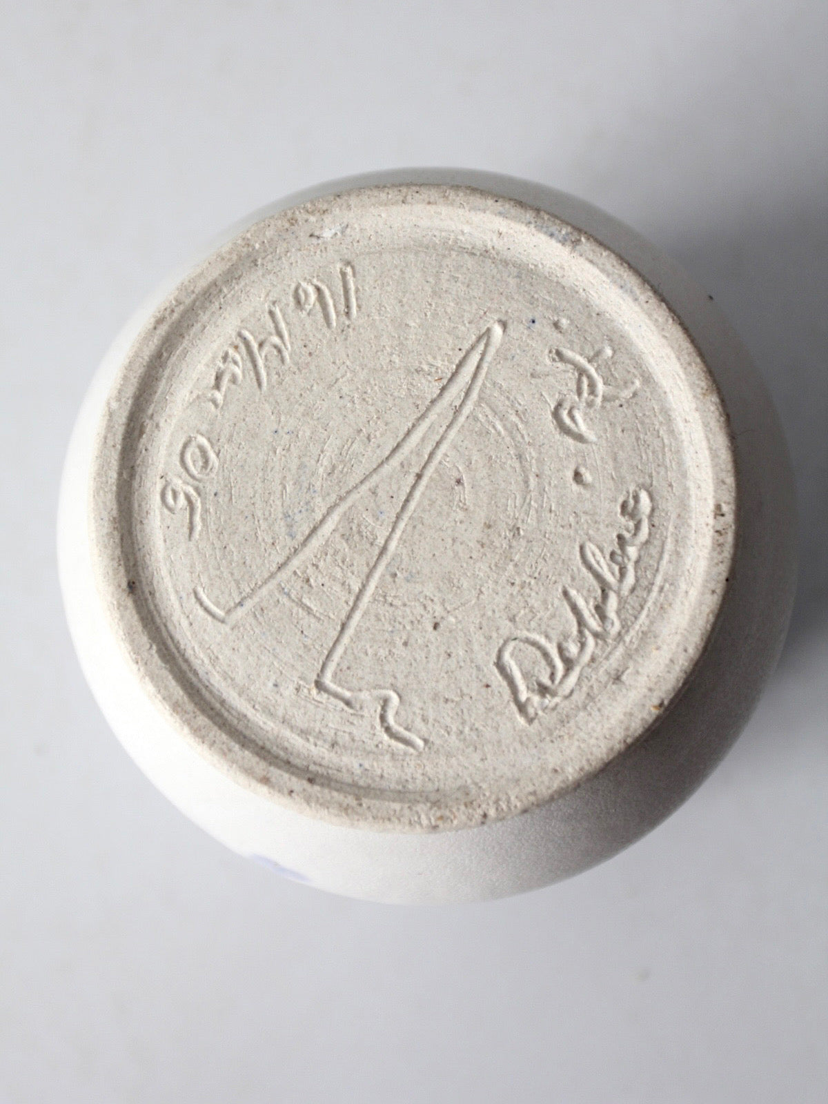 vintage handmade studio pottery vase