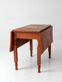 antique painted drop leaf table