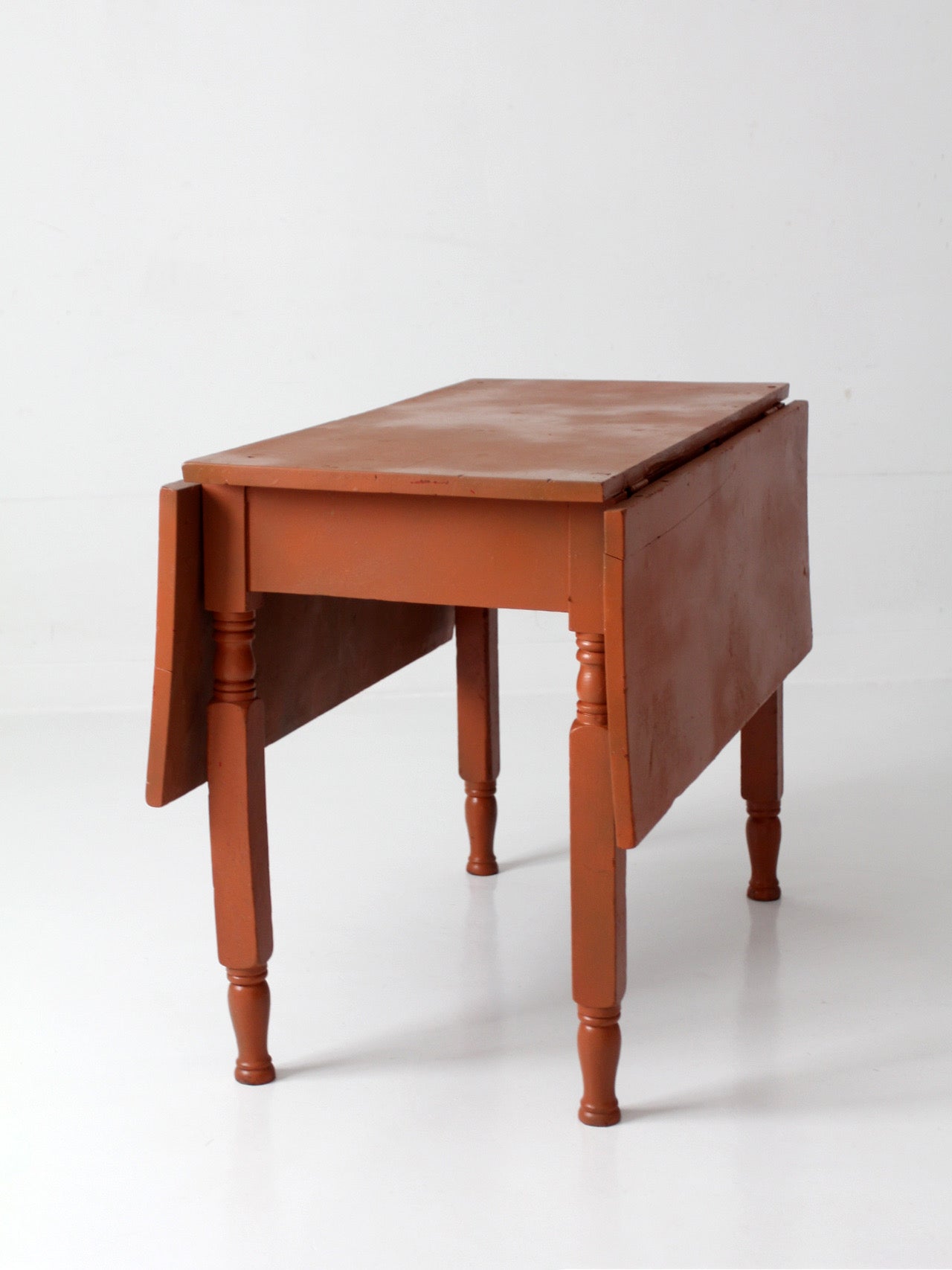 antique painted drop leaf table