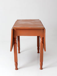 antique painted drop leaf table