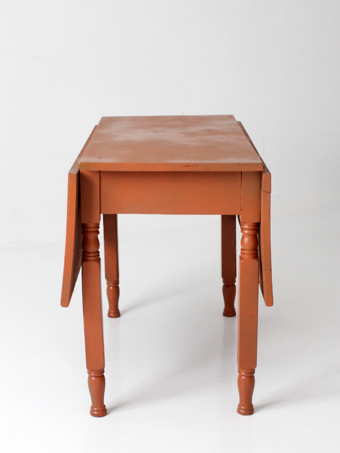 antique painted drop leaf table