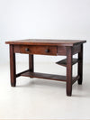 antique Mission oak desk