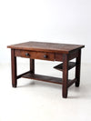 antique Mission oak desk