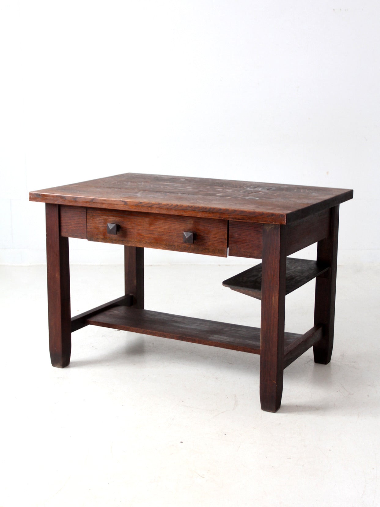 antique Mission oak desk