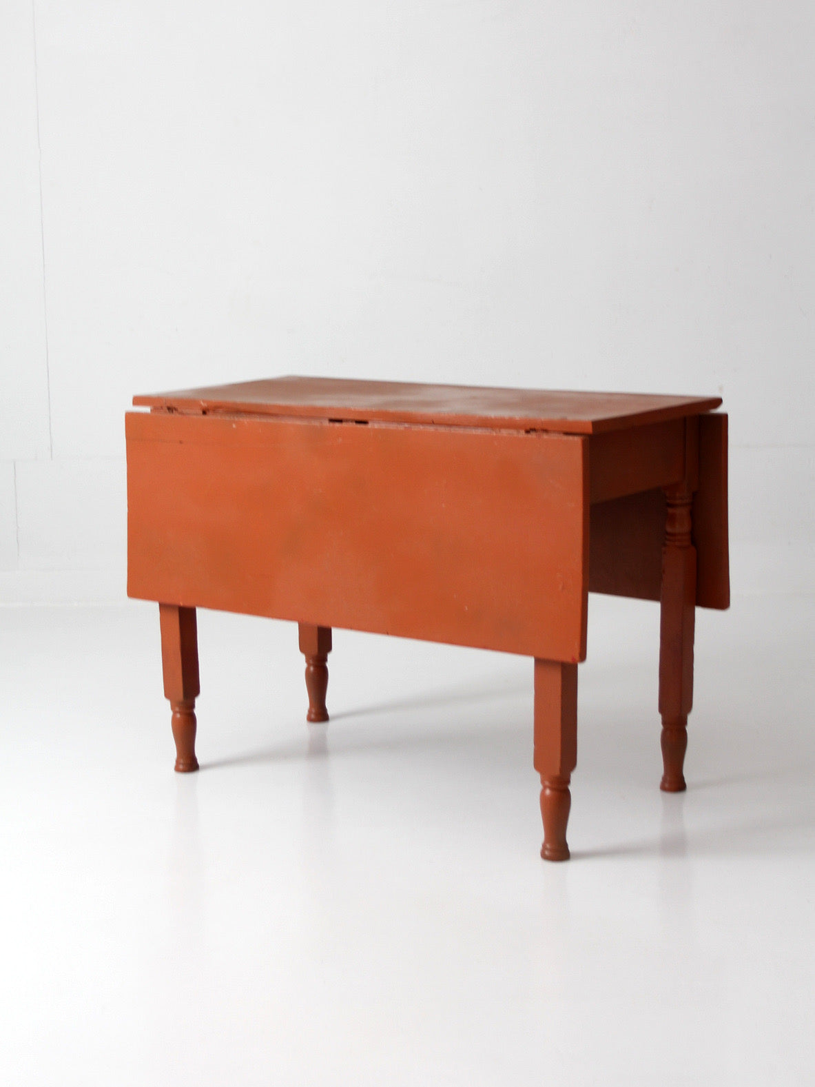 antique painted drop leaf table