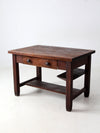 antique Mission oak desk